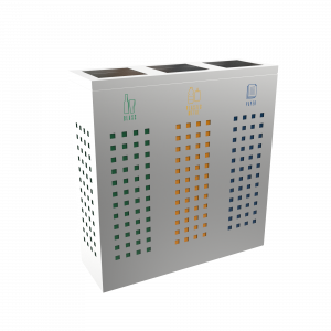 ALBRIS SST - modern design stainless steel recycle bin