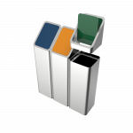 BONANZA SST - stainless steel recycling bins