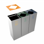 CIMON SST - stainless steel recycle bins