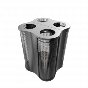 POLARIS PCM - modern concept powder coated mesh recycle bin