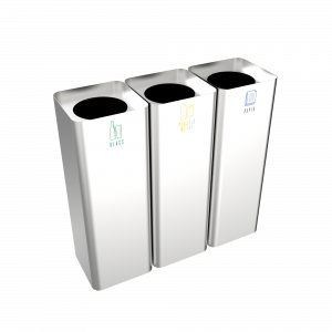 SALLIERE SST - stainless steel modern design recycle bins