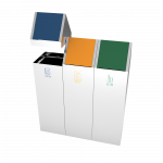 SCOPI SST - urban design stainless steel recycle bin