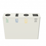 BERNINA PC - poubelles de tri selectif moderne en metal_41