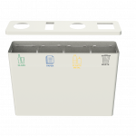 BERNINA PC - poubelles de tri selectif moderne en metal_43