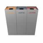 MEDELE SST - stainless steel modern recycle bins_50