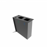 NOATAK PC Moderne Recyclingstation aus Metall mit Aschenbecher_7