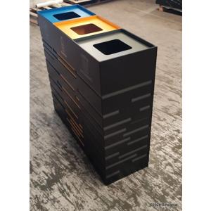 KANDEL PC powder coated metal trash bins for selective waste collection