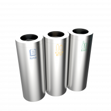 STELLA SST round recycle bins made of stainless steel - Binsignia®